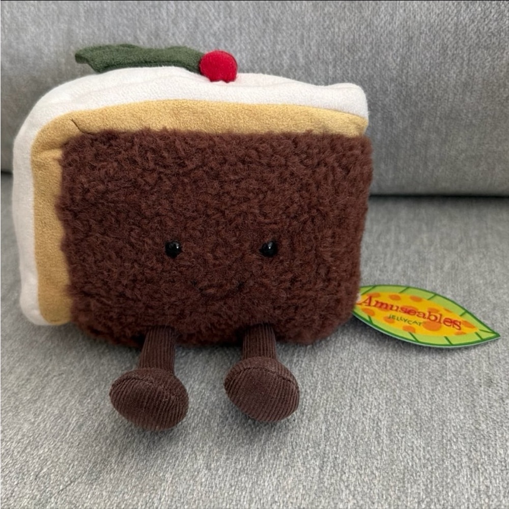 NWT Jellycat AMUSEABLE SLICE OF CHRISTMAS CAKE! Retired! FAST SHIPPING!